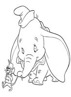 kolorowanki Dumbo do wydruku Disney malowanka numer 8